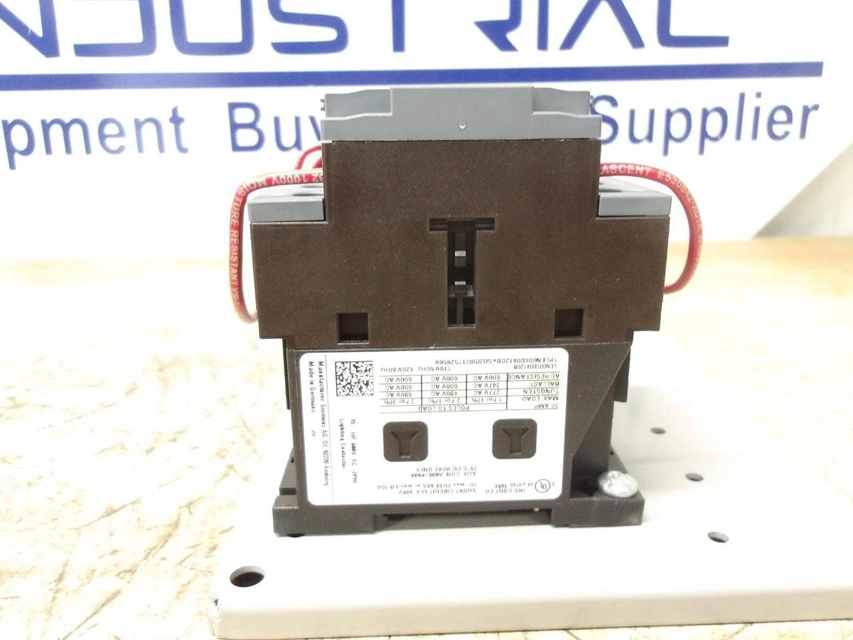 Used SIEMENS 120 A LIGHTING CONTACTOR LEN00C012120B, #617220G NEW