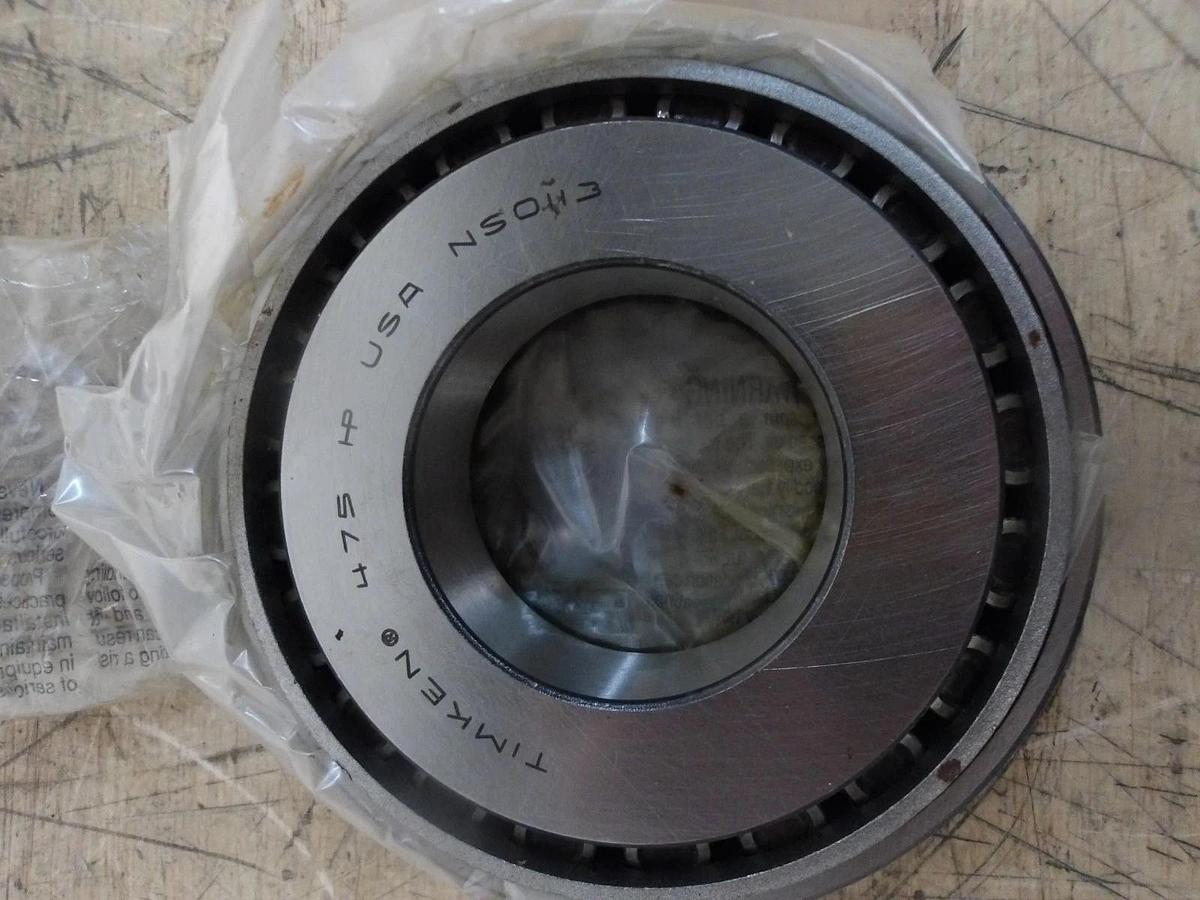 Used TIMKEN 475HP SINGLE ROLL TAPER ROLLER BEARING (LOT OF 2) #930948G NEW