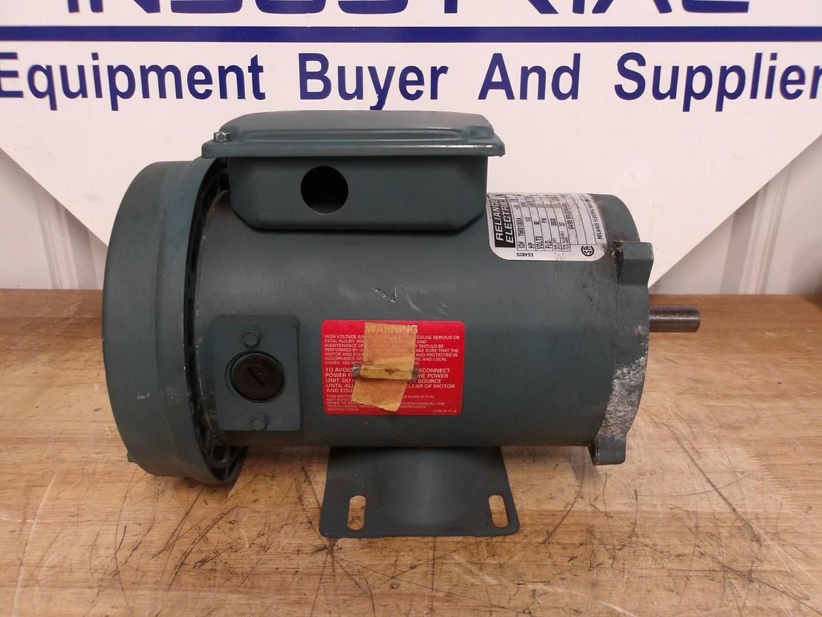 Used RELIANCE 1/3 HP DC MOTOR, FR SE0056C, 1750 RPM, 90 V, #7151021G USED