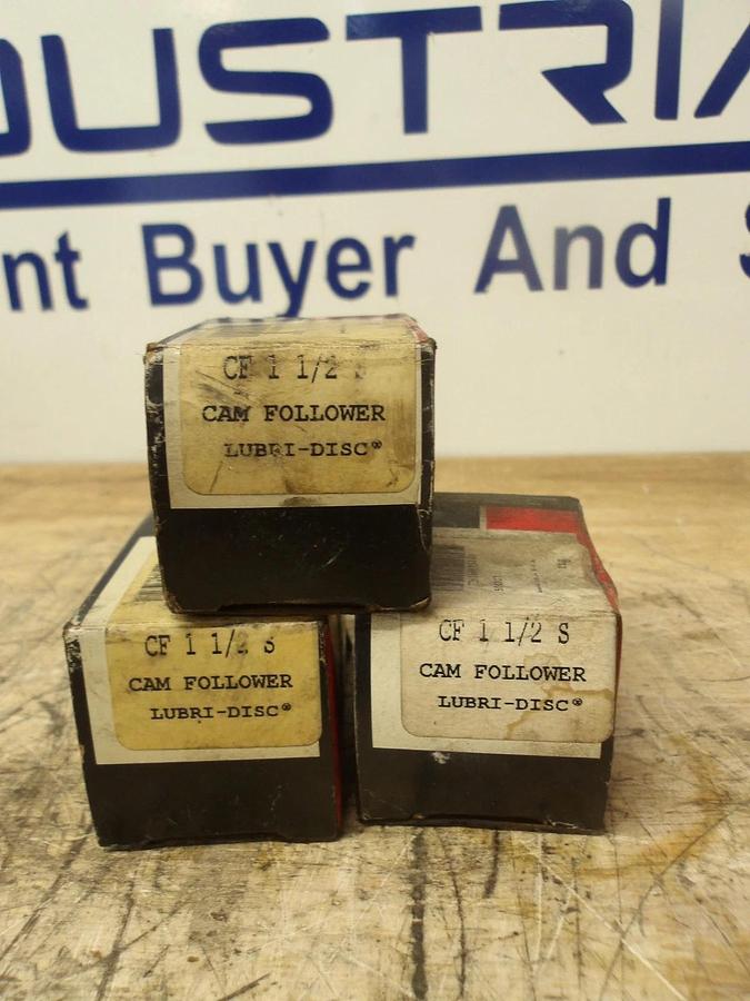 MCGILL CF1-1/2S CAMFOLLWER BEARING (LOT OF 3) #8131157G NIB
