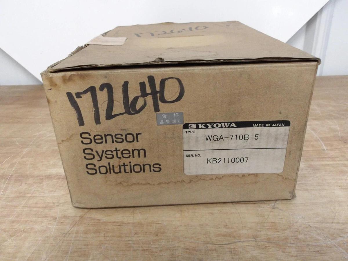 KYOWA WGA-710B-5 INSTRUMENTATION AMPLIFIER, #3131205G NIB