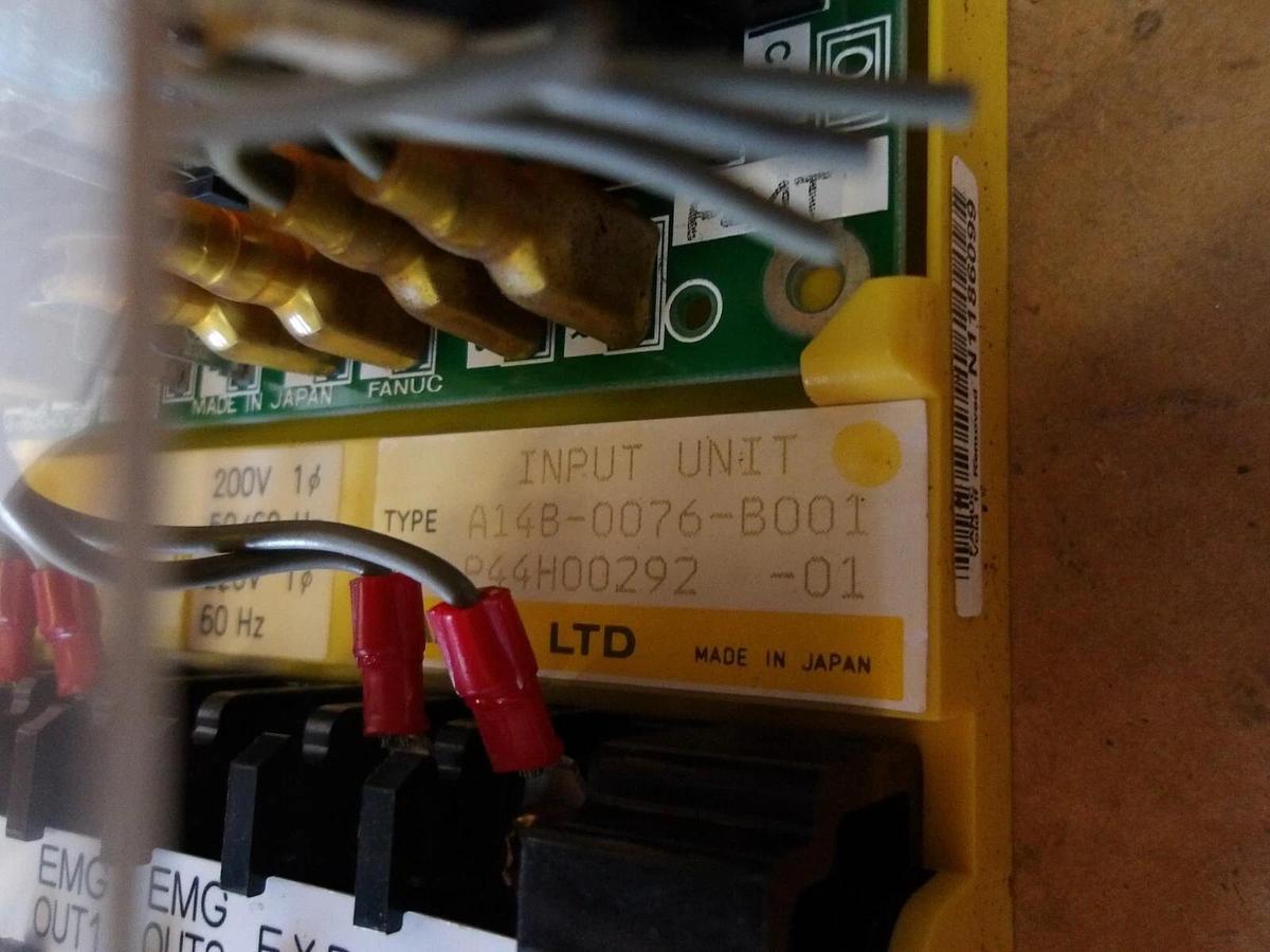 Used FANUC A14B-0076-B001 INPUT UNIT, #1111800G USED