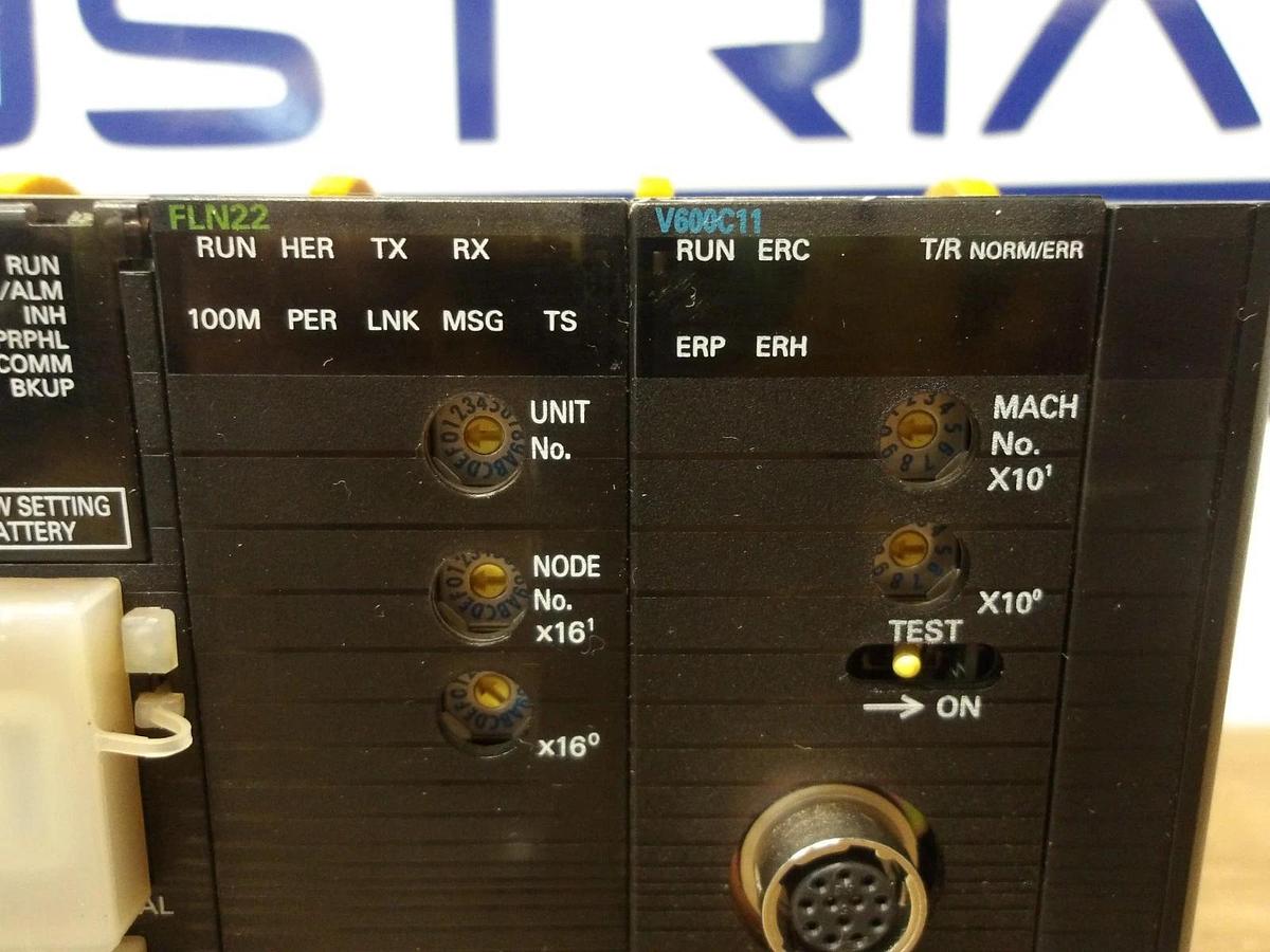 Used OMRON RACK W/ CPU & POWER SUPPLY CJ1M-CPU11, #16940G USED