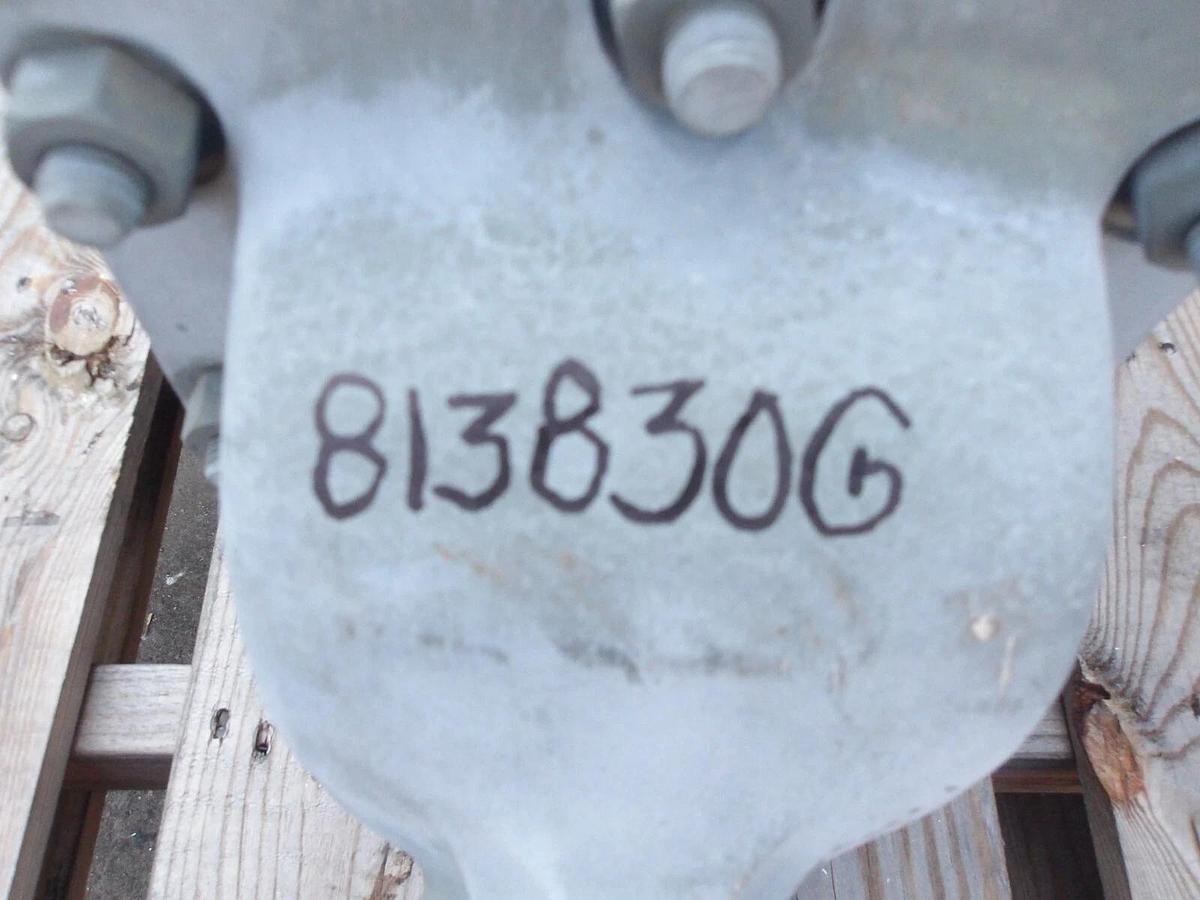 Used POYAM 8" STEEL GATE VALVE, #813830G NEW