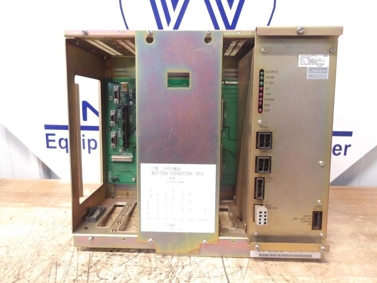 Used YASKAWA JZNC-NRK51-1 RACK & POWER SUPPLY, #25142G USED