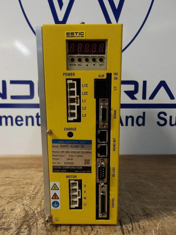 Used ESTIC AXIS ENRZ-AU40-20 CONTROL UNIT, #12181210G USED