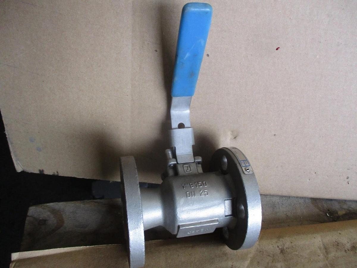 Used JAMESBURY 1" STAINLESS BALL VALVE, #68946J NEW