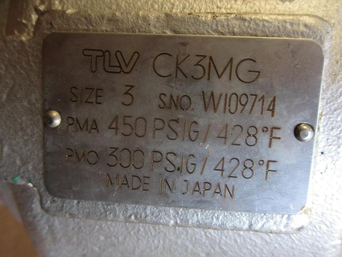 Used TLV STAINLESS 3" CHECK VALVE, #423225J NEW