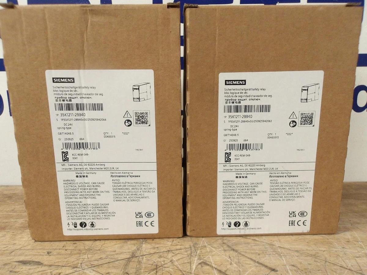 SIEMENS 13 AMP SAFETY RELAY 24-240 V (LOT OF 2) #771056G NIB