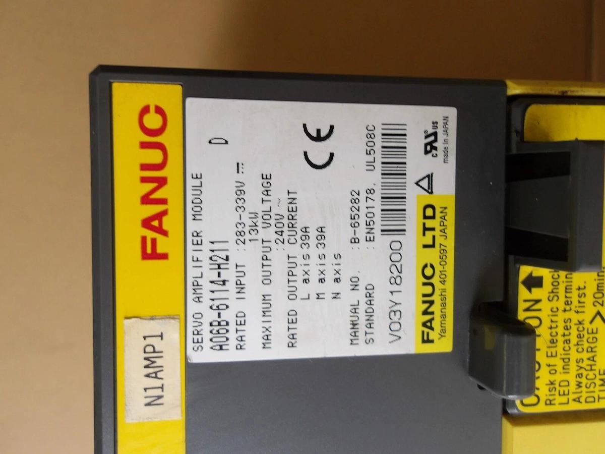 Used FANUC A06B-6114-H211 SERVO AMPLIFIER MODULE, #6181152G USED