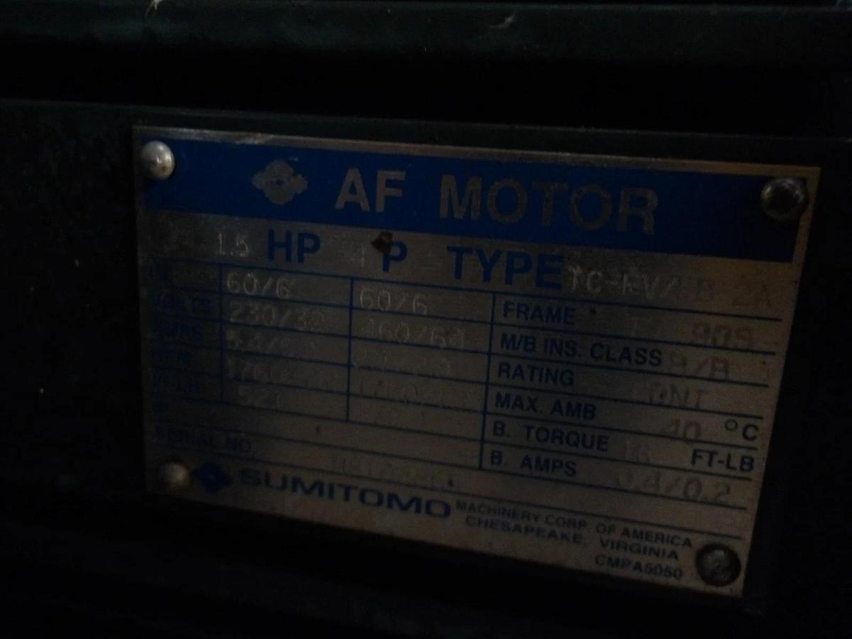 Used SM-CYCLO 1.5 HP GEARMOTOR, RATIO 17:1, #7281115G USED