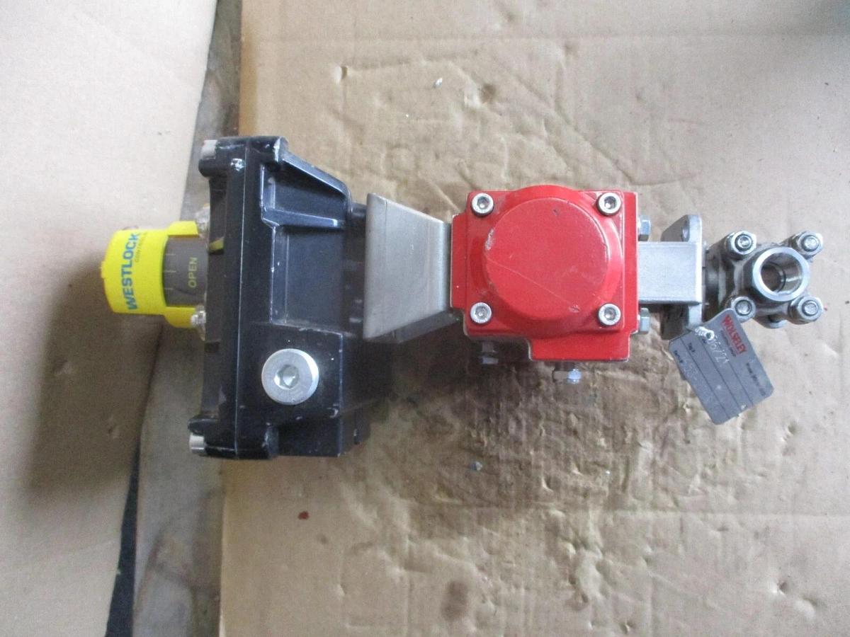 Used FLOW-TEK 1/2" STAINLESS CONTROL BALL VALVE, #68933J NEW