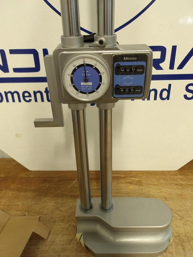 MITUTOYO 192-132 HEIGHT GAGE 600 MM, DUAL COLUMN, #710219G NIB