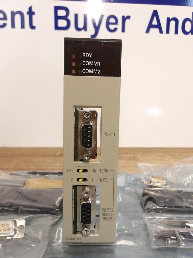 Used OMRON CS1W-SCB41-V1 SERIAL COMMUNICATIONS MODULE, #4301008G NEW