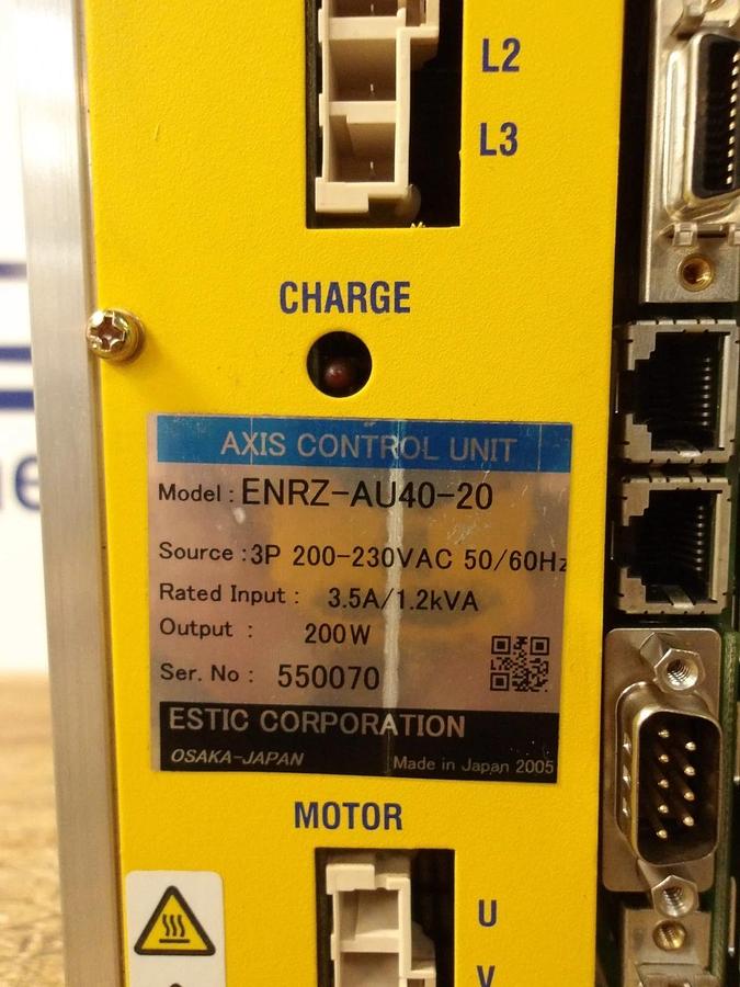 Used ESTIC ENRZ-AU40-20 AXIS CONTROL UNIT, #16143G USED