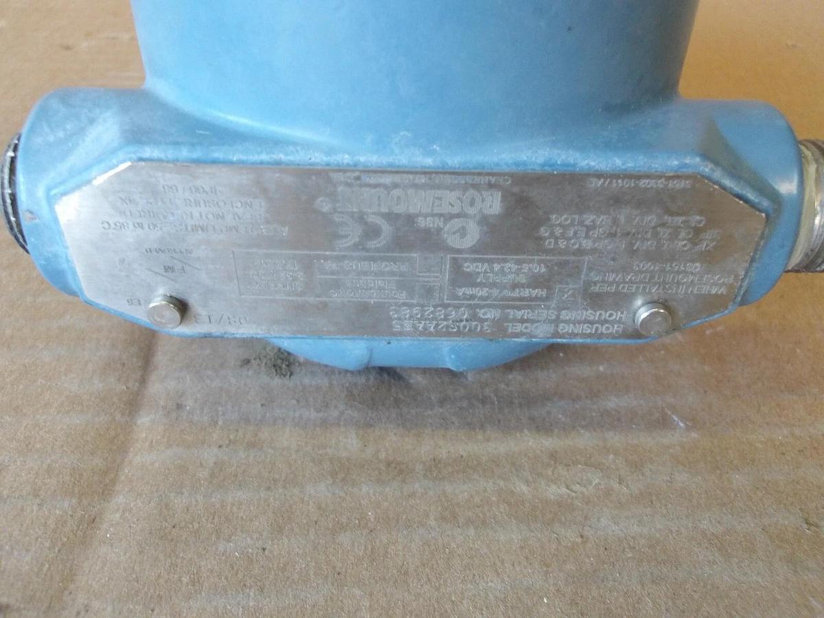 Used ROSEMOUNT 3051 PRESSURE TRANSMITTER, #72956G USED