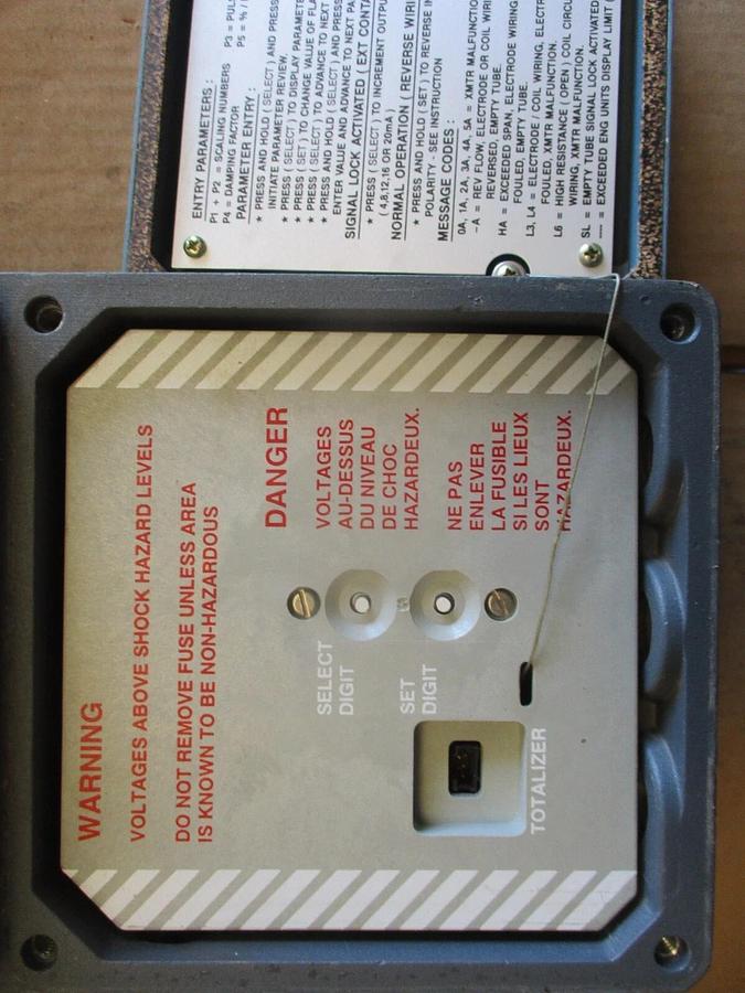 Used FOXBORO IMT10 MAGNETIC FLOW TRANSMITTER, #71141J USED