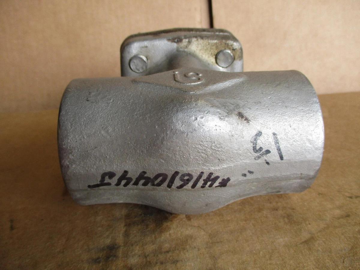 Used WARREN 1-1/2" SWING CHECK VALVE (STAINLESS) F316L, #4161044J NEW