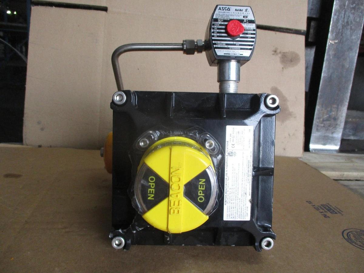 Used FLOW-TEK 1/2" STAINLESS CONTROL VALVE W/ ACTUATOR, #68840J NEW