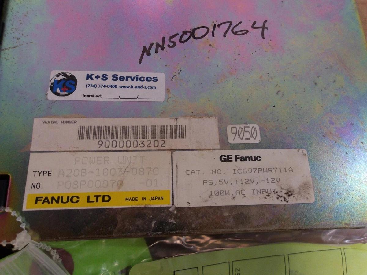 Used GE FANUC A20B-1003-0870 PROGRAMMABLE CONTROLLER SERIES 90-70, #2101215G REMAN