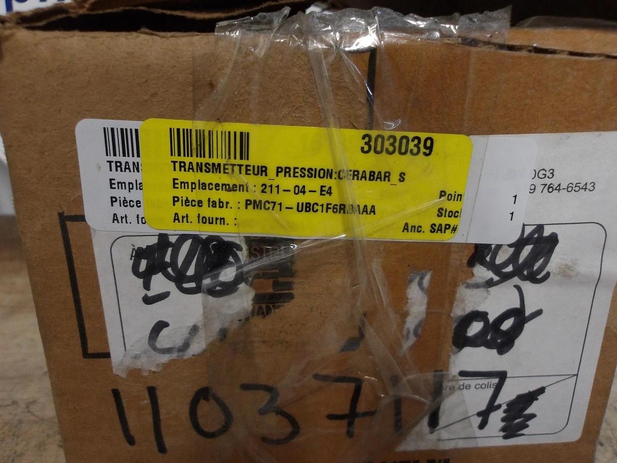 ENDRESS HAUSER CERABAR S PRESSURE TRANSMITTER PMC71, #92918G NIB