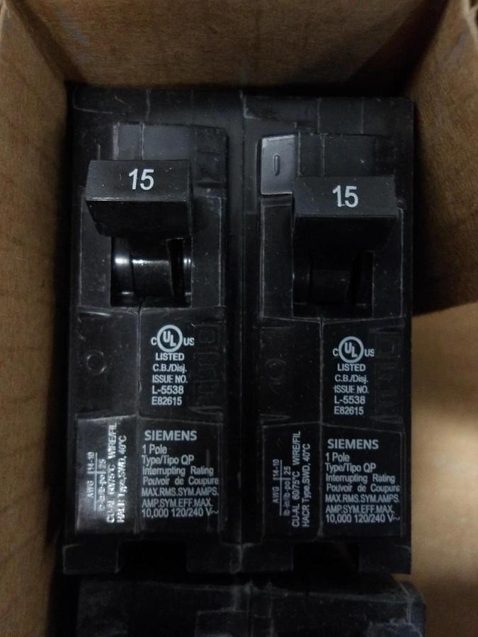 Used SIEMENS 100 AMP RENOVATION PANEL W/ BREAKERS, #5111050G NEW