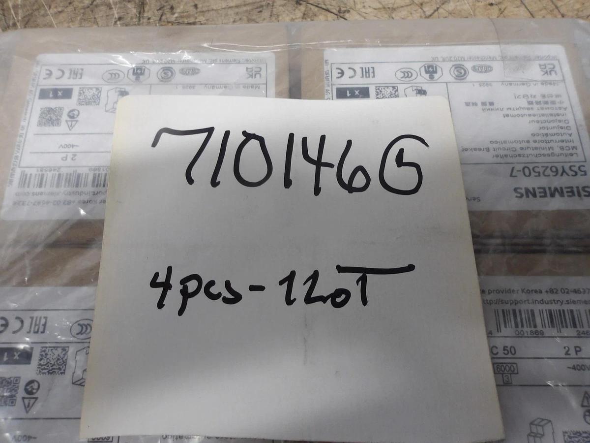 SIEMENS 50 AMP BREAKER 400 V (LOT OF 4) #710146G NIB