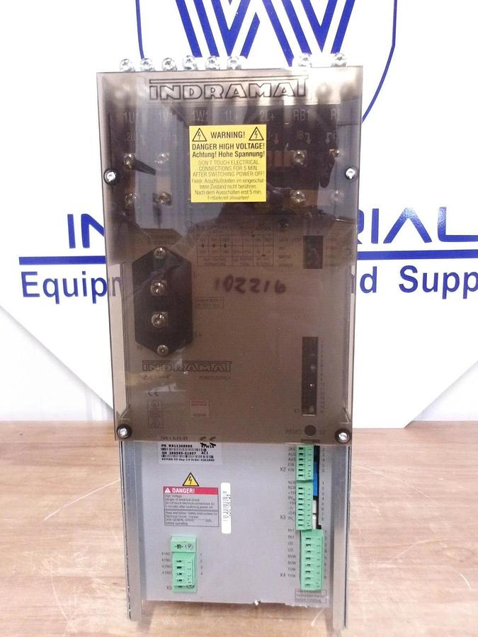 Used INDRAMAT R911268888 SERVO POWER SUPPLY, #2101116G REMANUFACTURED