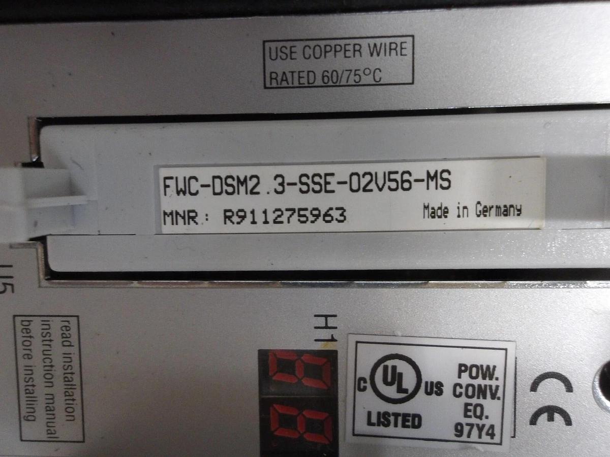 Used INDRAMAT DDS02.2-W100-BE45-01-FW DIGITAL AC SERVO DRIVE, #414115G NEW