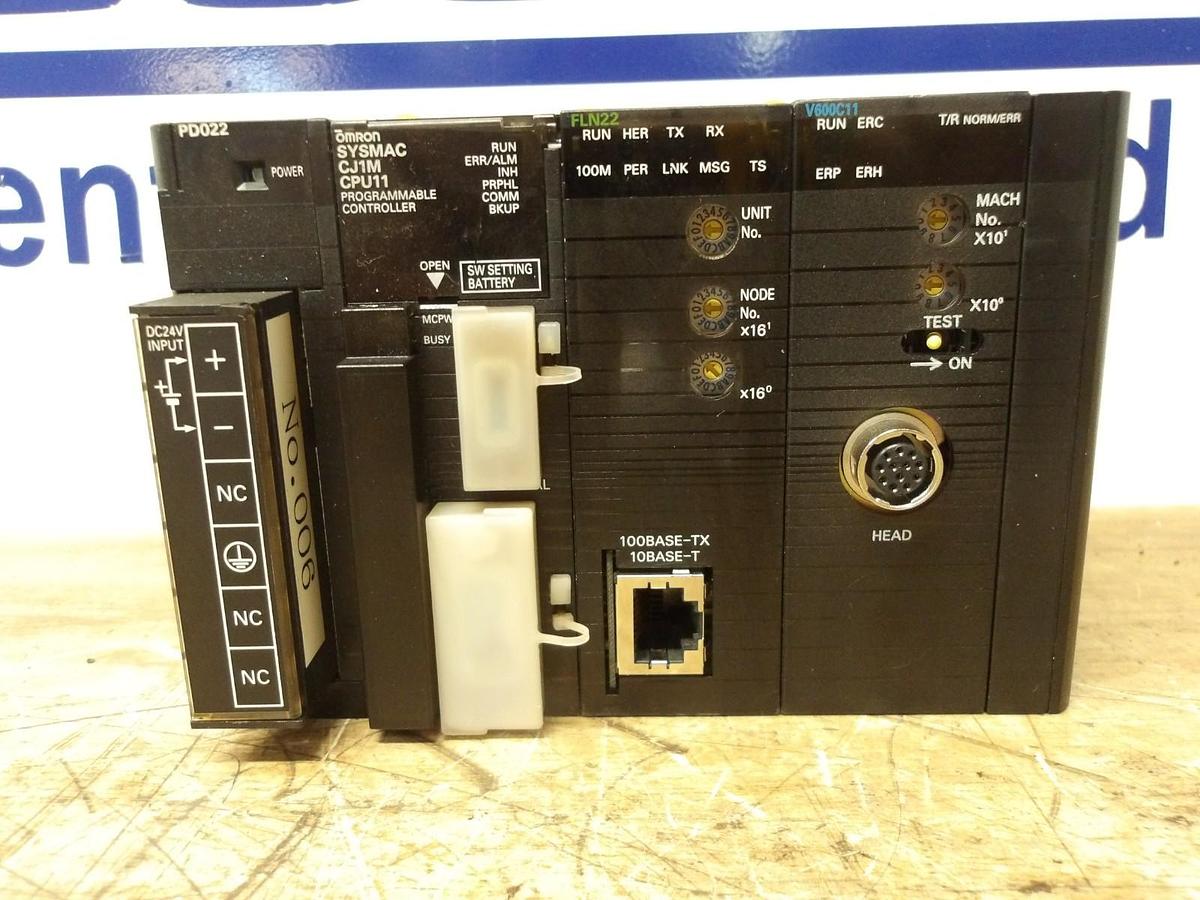 Used OMRON RACK & CARDS, CPU CJ1M-CPU11, #17215G USED