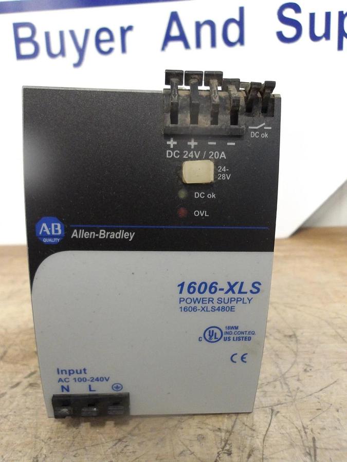 Used ALLEN BRADLEY 1606-XLS480E POWER SUPPLY, #930236G USED