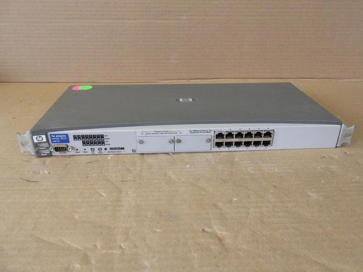 Used HEWLETT PACKARD J4812A PROCURVE SWITCH, #79815G USED