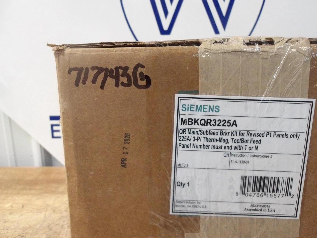SIEMENS 225 A MAIN SUBFEED BREAKER KIT 240 V, #717143G NIB