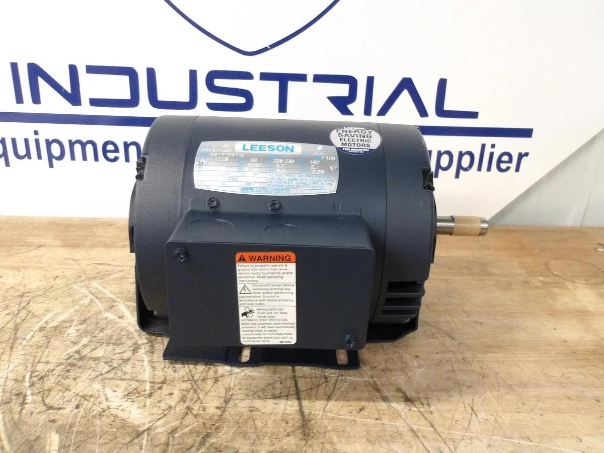 LEESON 1 HP MOTOR, 208-230 V, 1725 RPM, FR D56H, #691032G NIB