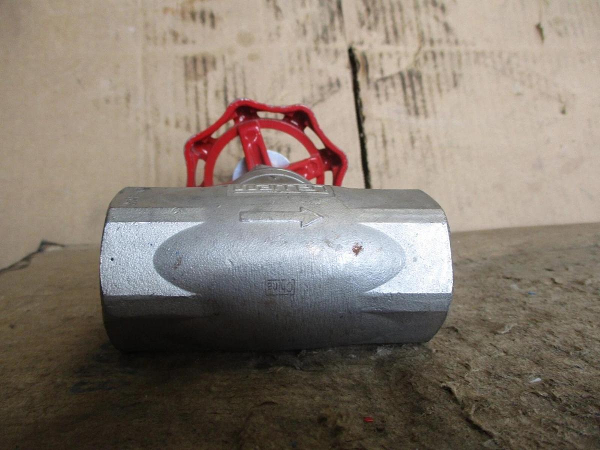 Used WARREN 1" STAINLESS GLOBE VALVE (THREADED) #78240J NEW
