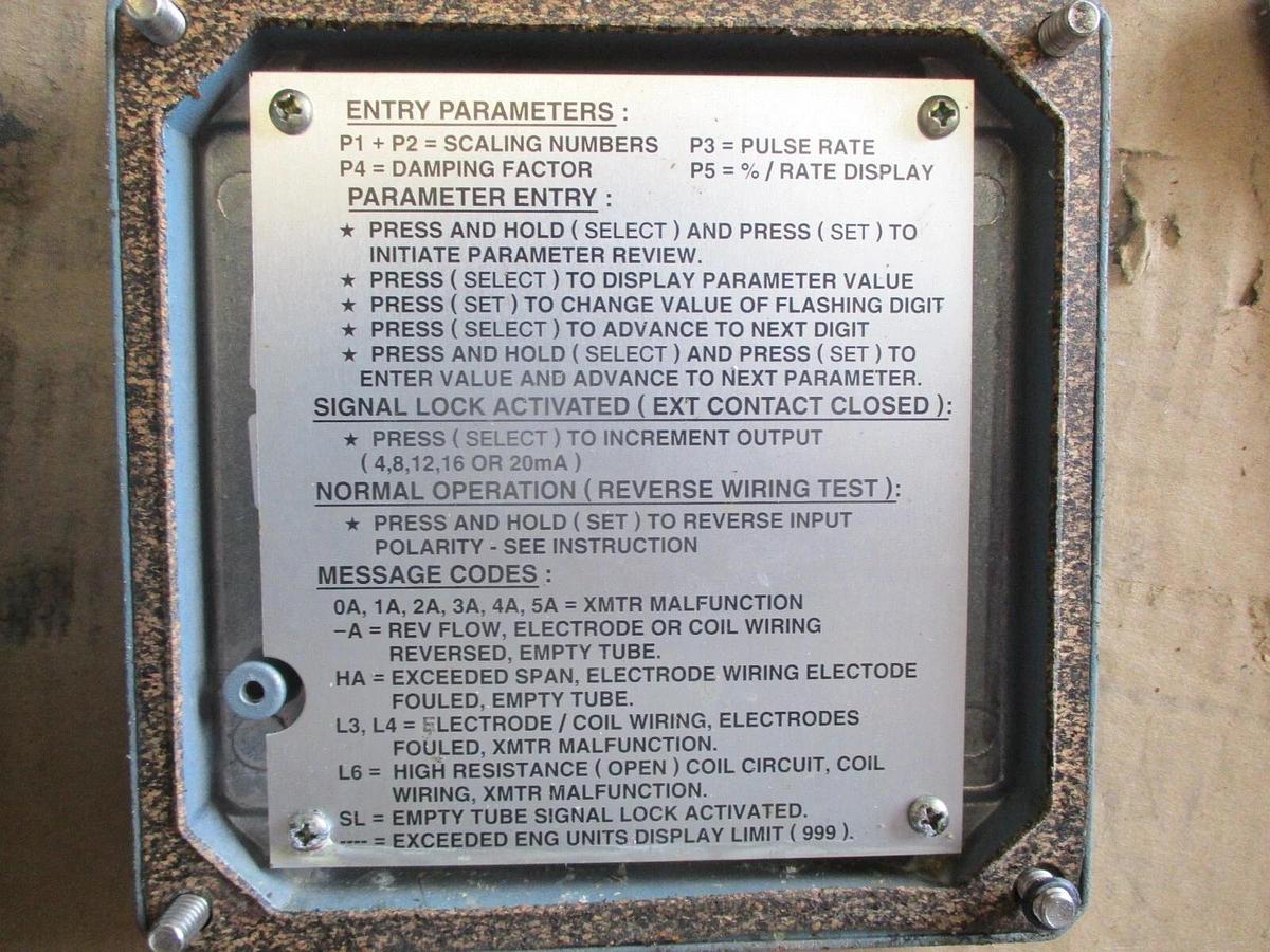 Used FOXBORO IMT20 MAGNETIC FLOW TRANSMITTER, #711245J USED