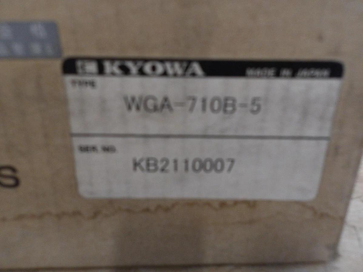 KYOWA WGA-710B-5 INSTRUMENTATION AMPLIFIER, #3131205G NIB