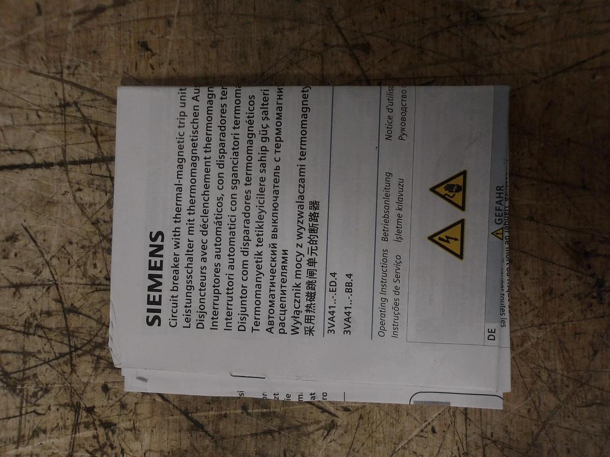 Used SIEMENS 30 AMP BREAKER 240-480 V, #77108G NEW