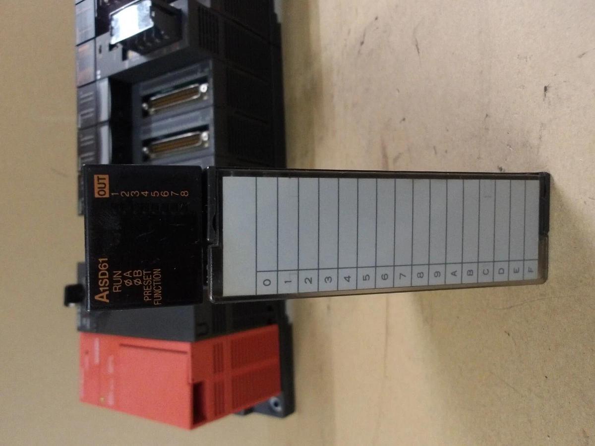 Used MITSUBISHI A2SHCPU RACK & CARDS, #410810G USED