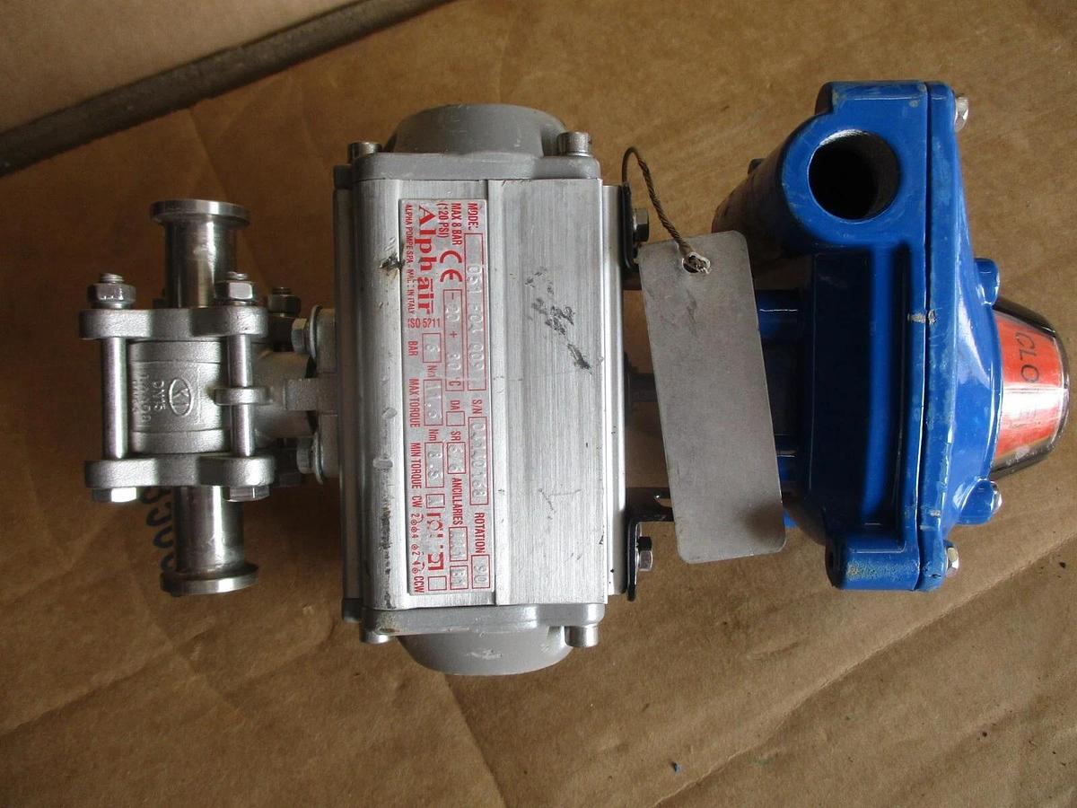 Used KI 1" STAINLESS CONTROL BALL VALVE, #410426J USED