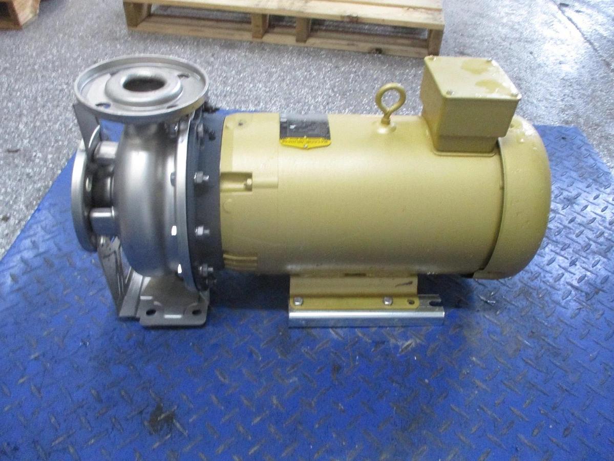 Used EBARA 2" X 2-1/2" STAINLESS 15 HP PUMP, #6121022J NEW