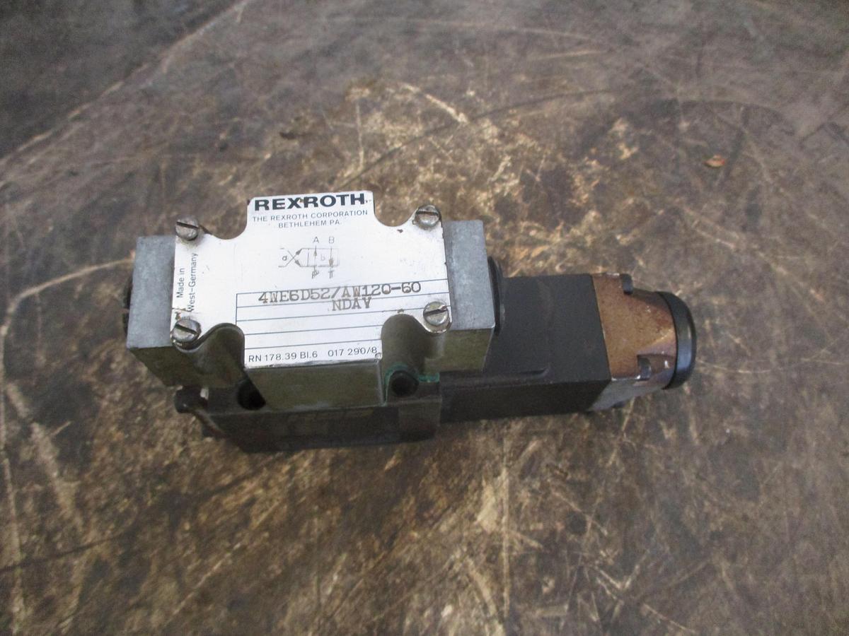 Used REXROTH 4WE6D52/AW120-60 HYDRAULIC DIRECTIONAL VALVE