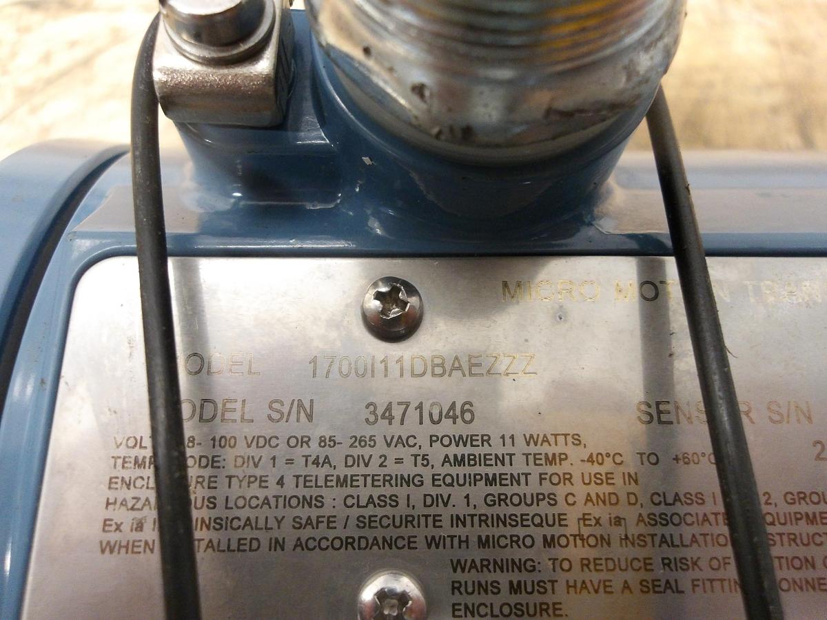 Used MICROMOTION 1-1/2" MASS FLOW TUBE