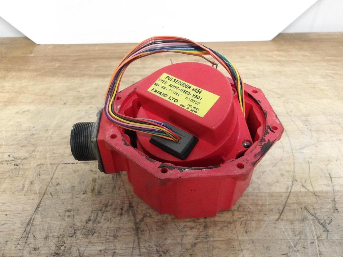 Used FANUC A860-0360-V501 PULSECODER & CAP, #617308G USED