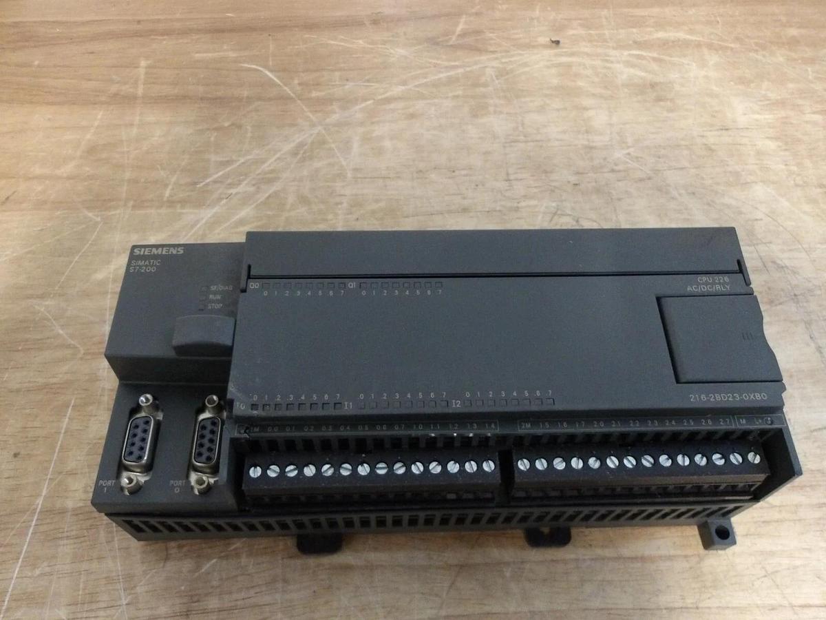 Used SIEMENS SIMATIC 6ES7 216-2BD23-0XB0 CPU COMPACT MODULE, #3121104G PARTS ONLY