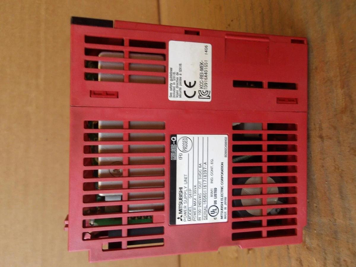Used MITSUBISHI MELSEC Q61P POWER SUPPLY 100-240 VAC, #1112825G USED
