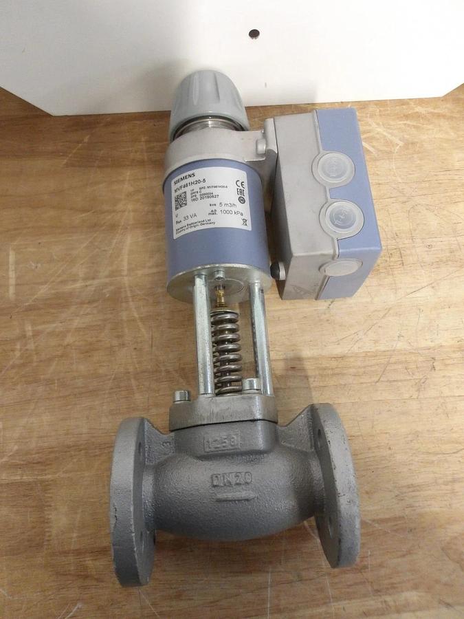 Used SIEMENS 3/4" MAGNETIC VALVE & ACTUATOR MVF461H20-5, #4151100G NEW