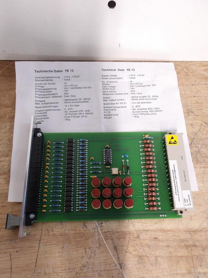 Used ATR YE13 FUSE CONTROL MODULE F0076-00, #515956G NEW