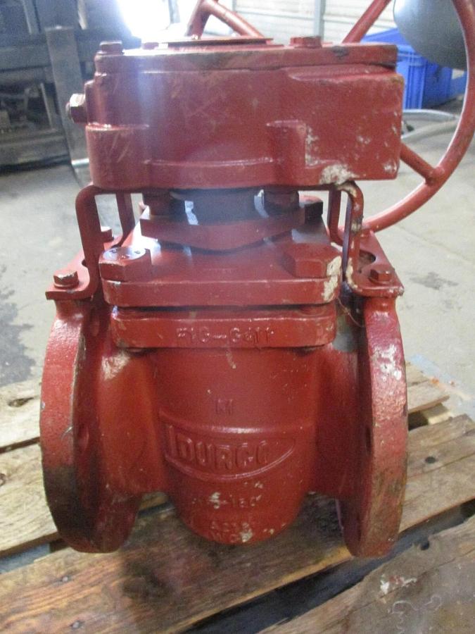 Used DURCO 6" STEEL PLUG VALVE, #625133J NEW