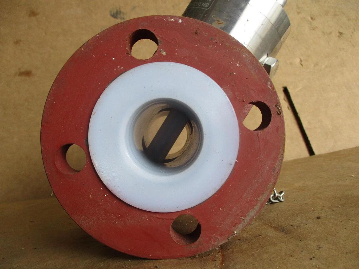 Used PRISEMASSON / BIAR SA 1-1/2" LINDED IRON SAMPLING VALVE CH-1948, #9141226J NEW
